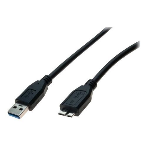 exertis Connect - Câble USB - USB type A (M) pour Micro-USB de type B (M) - USB 3.0 - 5 m - noir