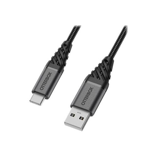 OtterBox Premium - Câble USB - 24 pin USB-C (M) pour USB (M) - USB 2.0 - 3 A - 2 m - noir cendre foncé