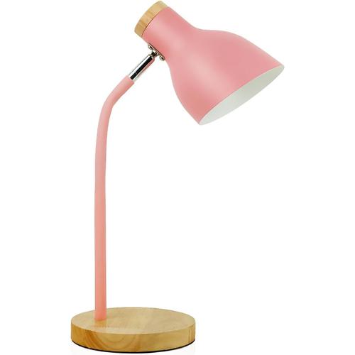 Couleur Rose Lampe De Table, Lampe De Table Coulissante Réglable En Métal, Lampe De Table Pour Enfants Dans La Chambre, Salon, Lampe De Table De Lecture Avec Prise E27 (Couleur Rose)