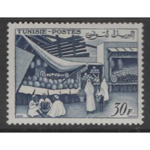 Tunisie, Timbre-Poste Y & T N° 433, 1956 - Marché