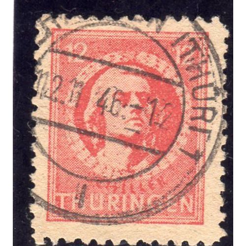 Timbre-Poste D¿Allemagne Orientale (Zone Soviétique D¿Occupation. Emissions Régionales. Thuringe)
