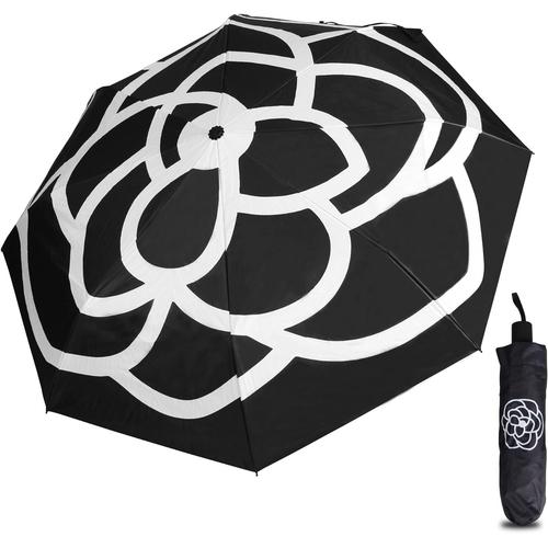 Le Noir Parapluie Anti Uv Parapluies Pliants Dames Ombrelle Femme Pliant Été Sun Proof Triple Uv Protection Parasols De Parapluies Pour Femmes