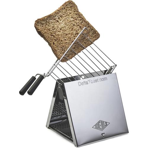 Modèle 2: le grille-pain pour petites cuisines. Compact, non électrique, peu encombrant, adapté aux plaques de cuisson à gaz.