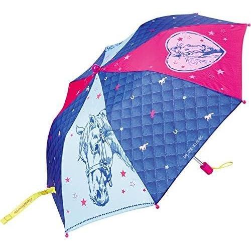 Transparent Horse Friends Cheval Amis Parapluie Pliable Avec Transparent Panel-Part, 33 X 80 Cm, Modèle # 12829