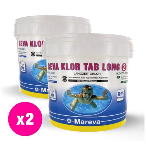 Reva klor tab long 500 gr - 2 x 5 kg