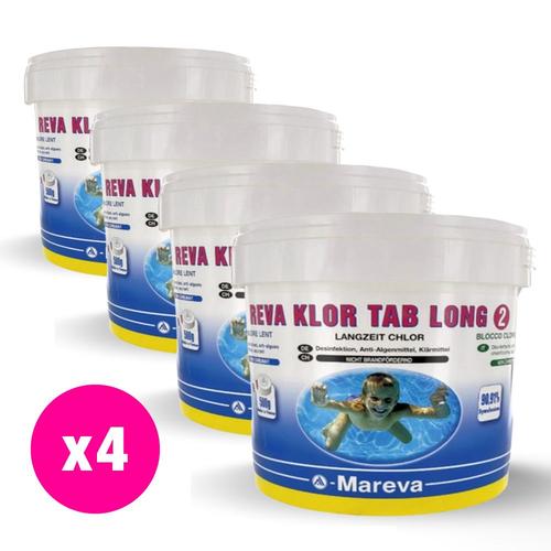 Reva klor tab long 500 gr - 4 x 5 kg