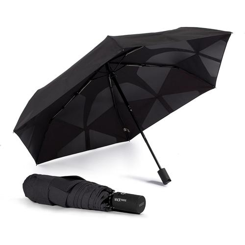 Parapluie Pliable Magic Easy Fold (Plié Automatique), Avec Ouverture Et Fermeture Automatique, Tissu 100% Eco Rpet. Avec Bouteilles En Plastique Recyclé, Wind Proff Avec Protection Uv (Noir)