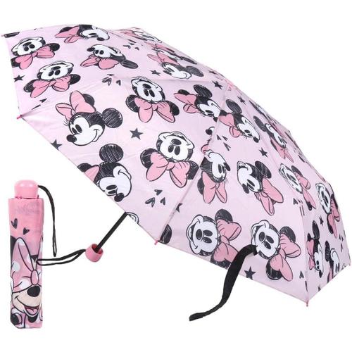 Cerdá Life's Little Moments - Parapluie Pliablefille De Minnie Mouse - Ouverture Manuelle Avec Mécanisme Anti-Vent Et Protection Aux Baleines Pour Plus De Sécurité - Licence Officielle Disney