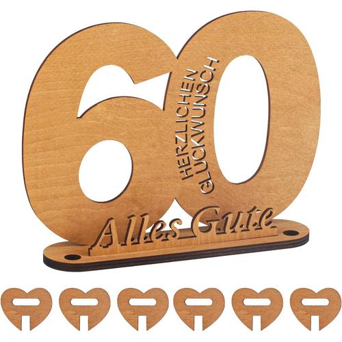 60ème Anniversaire, Idées Cadeaux D'anniversaire, Cadeau D'anniversaire En Argent Pour Homme Femme, Panneau En Bois Livre D'or Idées Cadeaux Pour Le 60ème Anniversaire Pour Homme Femme