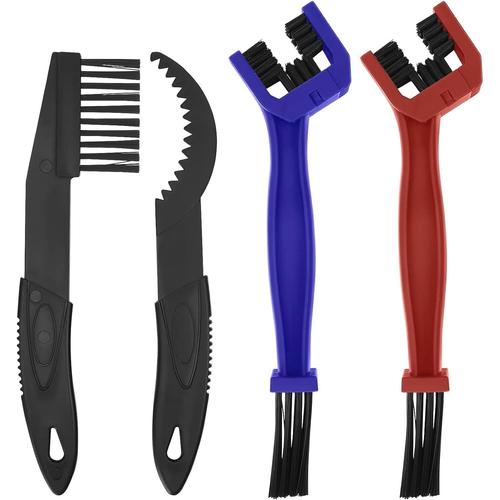 Brosse Nettoyage Chaine Velo Moto - 4pcs Brosses Nylon Plastique Outil De Nettoyage Chaîne D'engrenage Pour Motos Vtt Vélos De Route