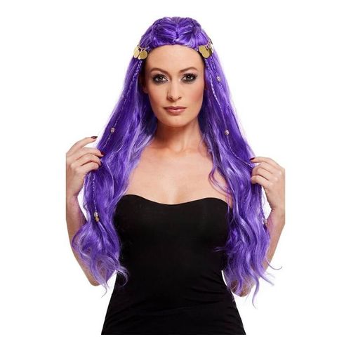 Perruque Guess Violet Et Pièce (Taille Unique Adulte)