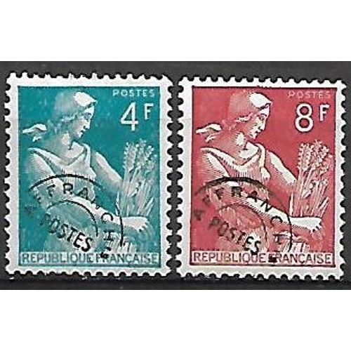 Timbres France Préoblitérés 1953 Neufs** 106 Et 108