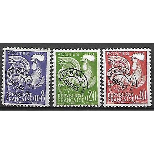 Timbres France Préoblitérés 1960 Neufs** 119-120-121