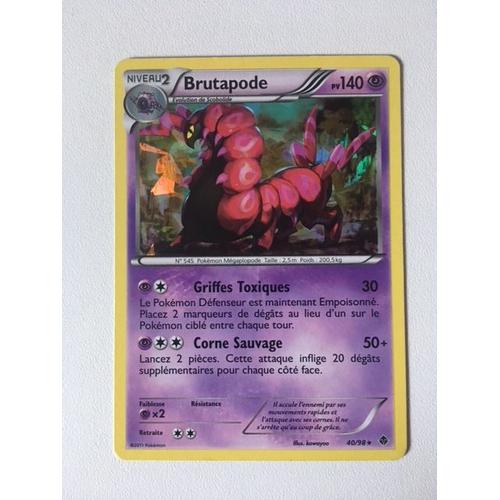 (504) Brutapode 40/98 Pokemon