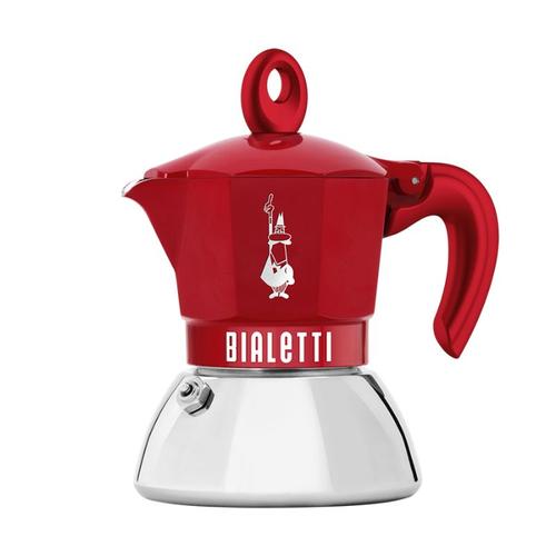BIALETTI Moka Exclusive Induction 2 tasses rouge