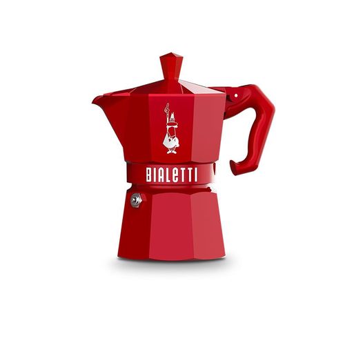BIALETTI Moka Exclusive 3 Coupes en Rouge