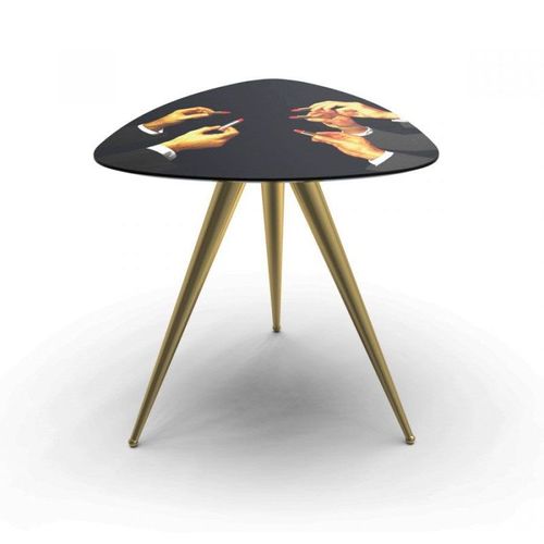 Seletti Toiletpaper Table D'appoint En Bois Noir