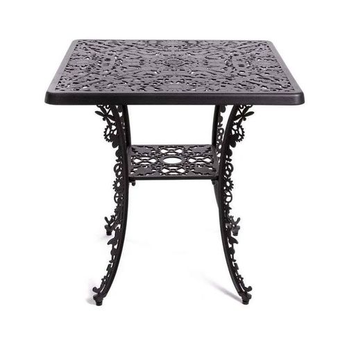 Seletti Industry Collection Table Carré En Aluminium Noir