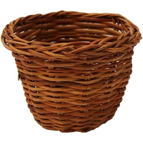 2 Pièces Panier De Demoiselle D'honneur Panier Pour Enfants Panier En Osier Oeuf De Pâques Tisser Décor Mini Panier Mini-Jouets Pour Enfants Miniature Corbeille Panier Tissé Bambou