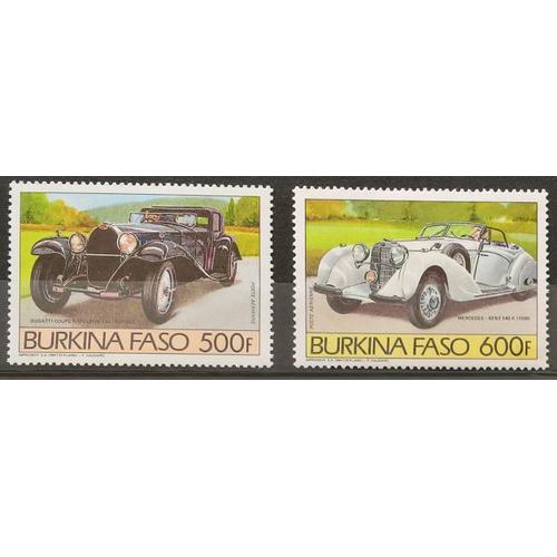 Burkina Faso, Timbres-Poste Aérienne Y & T N° 284 Et 285, 1985 - Voitures Anciennes