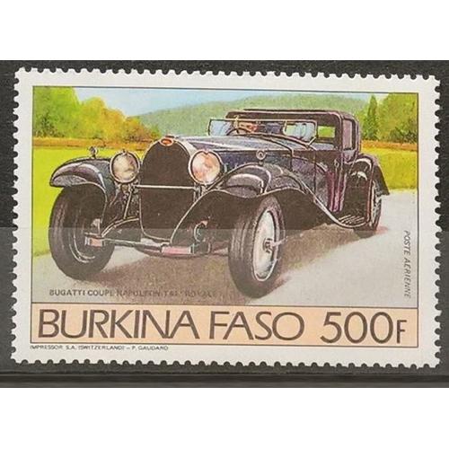 Burkina Faso, Timbre-Poste Aérienne Y & T N° 284, 1985 - Voiture Ancienne, Bugatti T 41 "Royale"