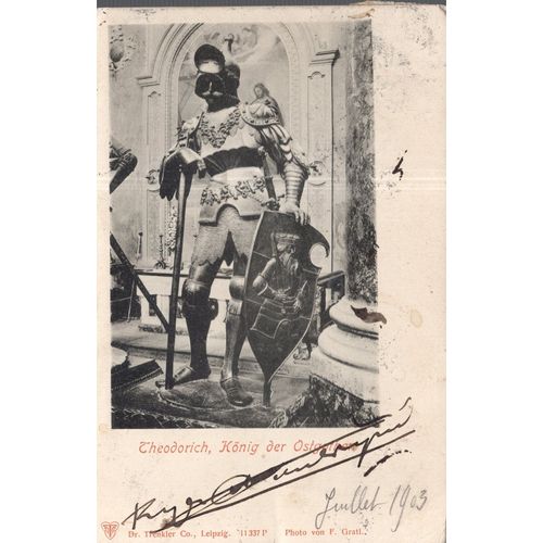Carte Postale De Théodoric Le Grand, Roi Des Goths