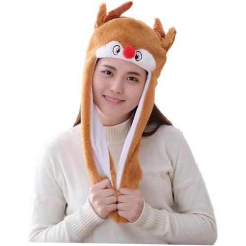 Casquette d'animaux Bandeau d'oreille Bonnet De Cerf en Peluche Chapeau d'oreilles d'animaux en Peluche Chapeau D'airbag en Peluche Chapeau De Danse Chapeaux Hooey Sac Gonflable