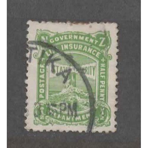 Nouvelle-Zélande, Timbre-Poste De Service Y & T N° 46 Oblitéré, 1913 - Timbre Fiscal