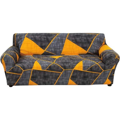 Housse De Canapé 1 2 3 4 Places Couverture De Sofa Élastique Tricoté Tout Compris Protecteur De Canapé Avec Accoudoirs Avec Impression De Fleurs Fantaisie (40#, 3 Places)