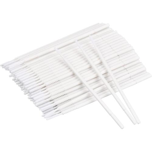 100 Pièces Micro Applicateurs Brosses Coton-tige Brosse Micro Pinceaux, Jetables Mini Pinceau Extensions de Cils Coton-tige Special de Greffe de Cils pour Le Maquillage, La Bouche (Blanc)