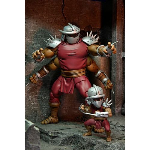 Les Tortues Ninja (Mirage Comics) - Figurine Shredder Clone & Mini Shredder (Deluxe) 18 Cm