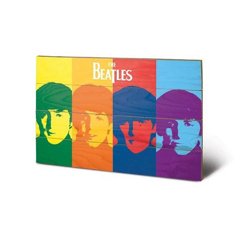 The Beatles - Pop Art - Impression Sur Bois 40x59cm