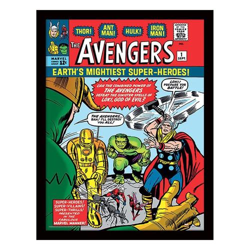 Marvel Poster Encadré Collector Print Avangers Vs. Loki Comic