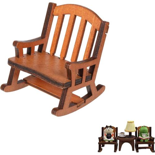 1:12 Modèle De Maison De Poupée Chaises Mini Bois À Bascule Chaises À Bascule Maison De Poupée Fauteuil Meubles Décoratifs Mini Chaise En Bois Maison De Poupée Chaises En Bois Disposition Ornement