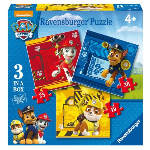 Puzzle 25 Pièces 3 Puzzles - Pat' Patrouille