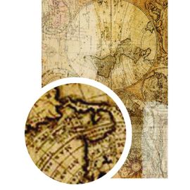Tissu Adhésif A4 Mappemonde