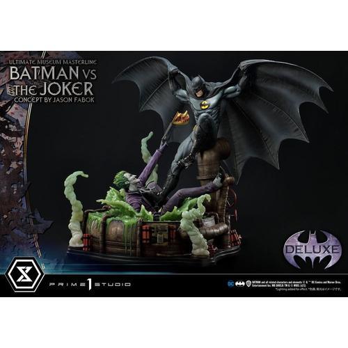 Dc Comics Statuette 1/3 Batman Vs. The Joker By Jason Fabok Deluxe Bo