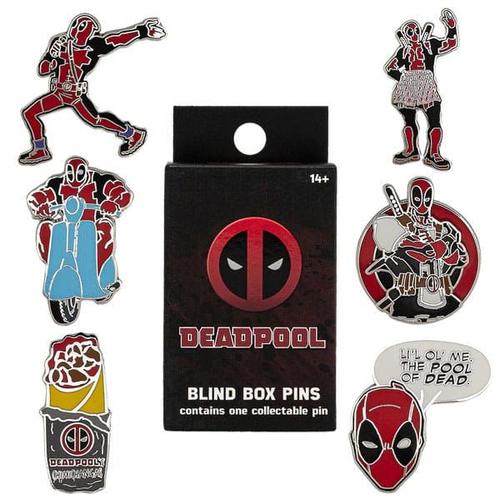 Marvel Loungefly Assortiment Pin's ?Maill?S Blind Box Deadpool (12)