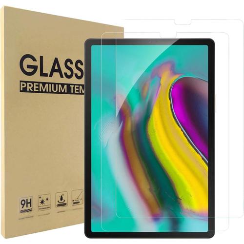 2-Pack Verre trempé Compatible pour Samsung Galaxy Tab S5e 10.5 Pouces / S6, Film de Verre trempé Premium 9H Ultra-Clear Compatible pour Samsung Galaxy Tab S5e Protection écra