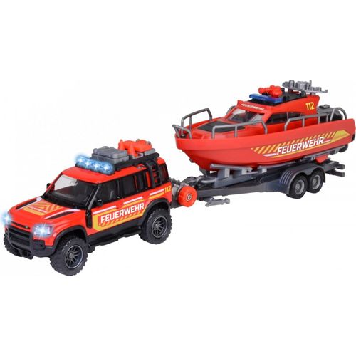 Majorette - Land Rover Fire Rescue W. Boat (213716001038 )