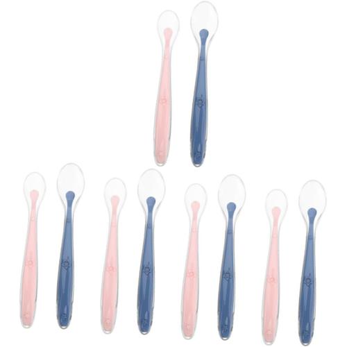 5 Ensembles Cuillère Bébé Cuillères En Silicone Pour Enfants Cuillères En Silicone Pour Nourrissons Cuillères Pour Bébé Première Étape Cuillères En Silicone Pour Nourrir Bébé