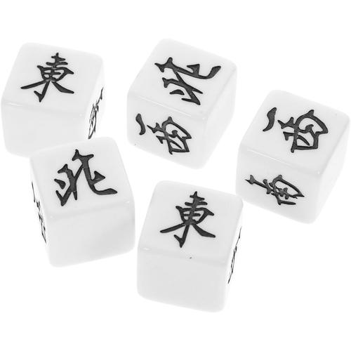 5 Pièces Dés De Direction Du Vent Mahjong Dés Pour Le Jeu Remplacement Des Dés De 22 Mm Dés De Divertissement Accessoires De Dés De Jeu Mah-Jong Accessoires De Jeu Jouet Damier D6