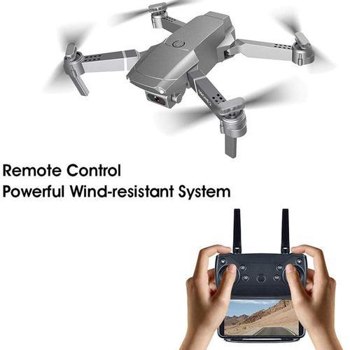 Micro Drone Radiocommandé Eachine E68 Wifi Fpv Rtf Rc Drone +2 Batterie 4k Caméra Set Quadcopter Jouet Cadeau Drone Revell Quadcopter Navigator