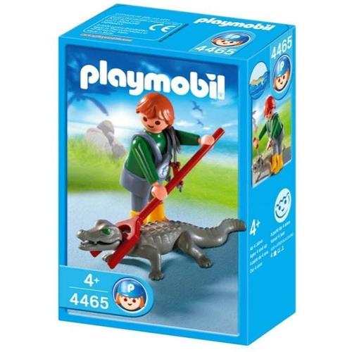 Playmobil Wild Life 4465 - Soigneur D'animaux Avec Caïman