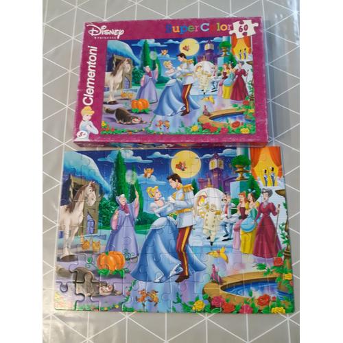 Puzzle Disney Cendrillon Princess Super Color Clementoni N° 26764 Format 33,5 Cm X 23,5 Cm