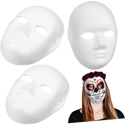 5 Pièces Masque De Pulpe Masque Therian Vierge Masques Dart Maché Masque Non Peint Masques Masque Complet Vierge Masques Complets Bricolage Résine Femme Déguisement Facebook