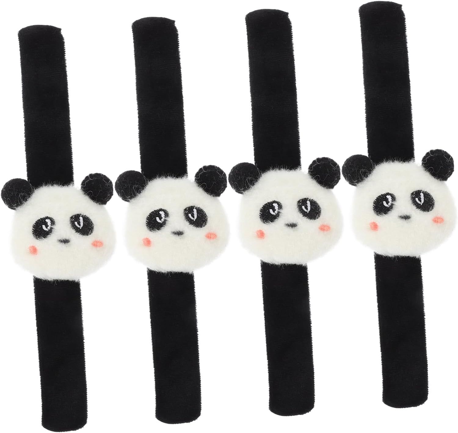 4 Pièces Bracelet Panda Bracelet Gifle Câlin Bracelet Câlin Bracelet Noel Bracelet De Noel Bracelets Slap Pour La Décoration Bracelet Claque Poignet Papa Cercle Bague Pat Animal