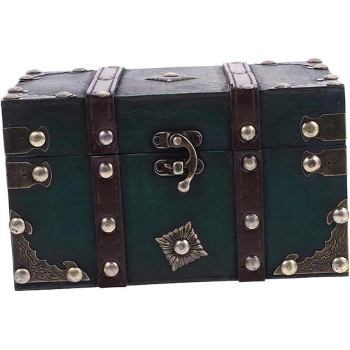 Boîte Boite De Rangement Vintage Coffret Souvenir Français Coffret Souvenir à Bibelots Coffre Au Trésor Tirelire Tirelire Coffre De Pirate Bois Boite De Bonbons Steampunk