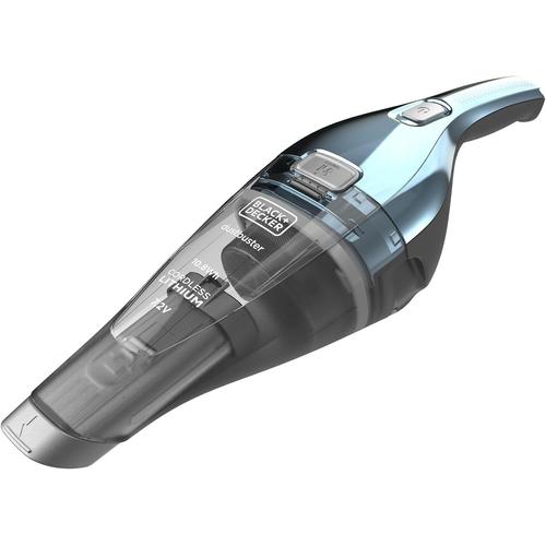 Black And Decker - Aspirateur À Main Sans Fil Dustbuster Rechargeable 7,2v - Aspi Compact Et Puissant 15,5 Aw - Autonomie 17 Min - Batterie Lithium-Ion - Capacité 385 Ml - Bleu Chrome - Nvc220wbc-Qw