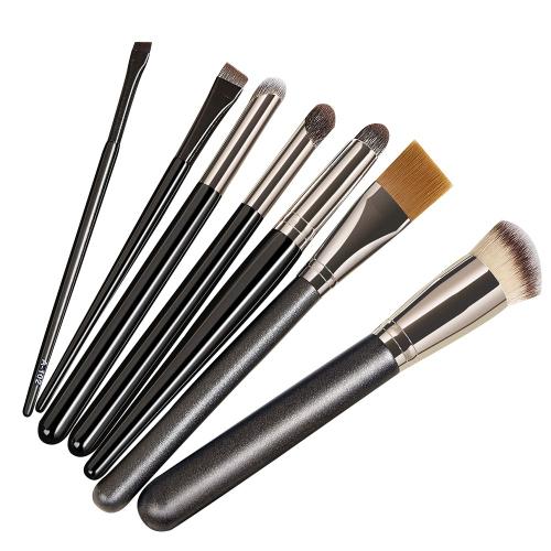 Ensemble De Pinceaux De Maquillage, 7 Pièces, Ombre À Paupières, Poudre, Cils, Outils Pour Le Visage 